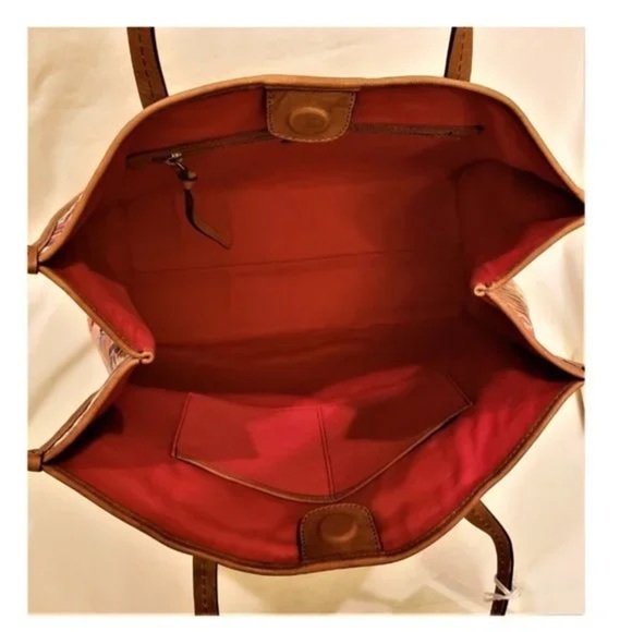 🆕 Johnny Was Grace Iconic Patchwork Tote Bag Tan Leather Iconic Patchwork Design - Picture 16 of 16